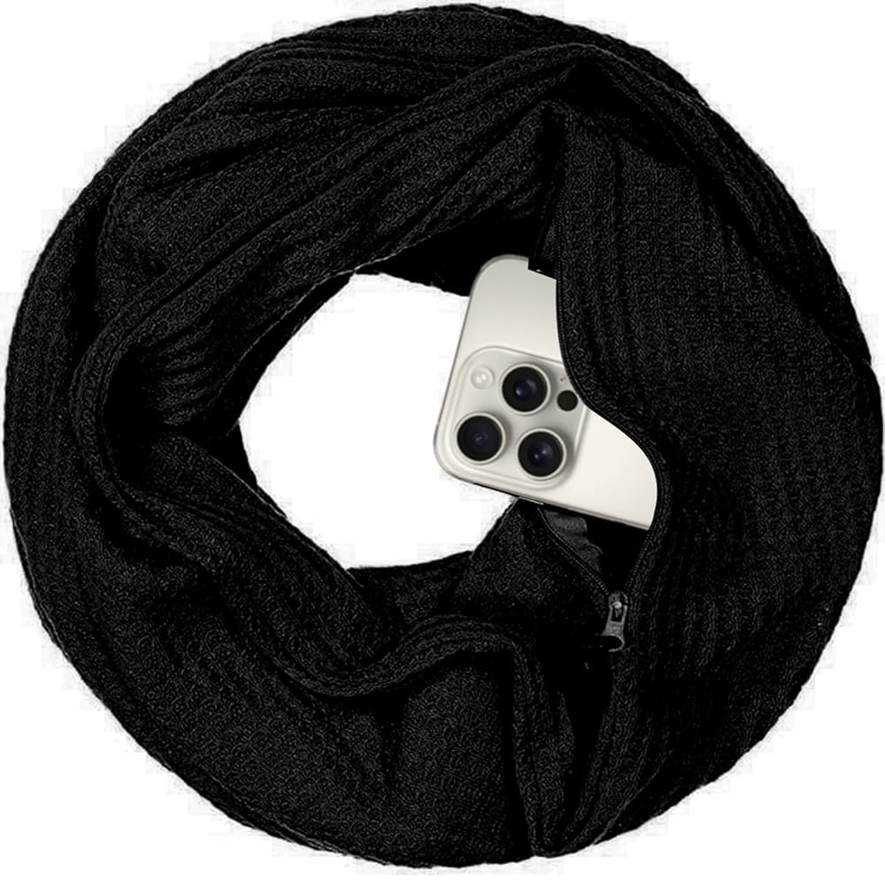 Warmin-Up Infinity Scarf for Women - Travel Scarf with